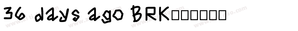 36 days ago BRK字体转换